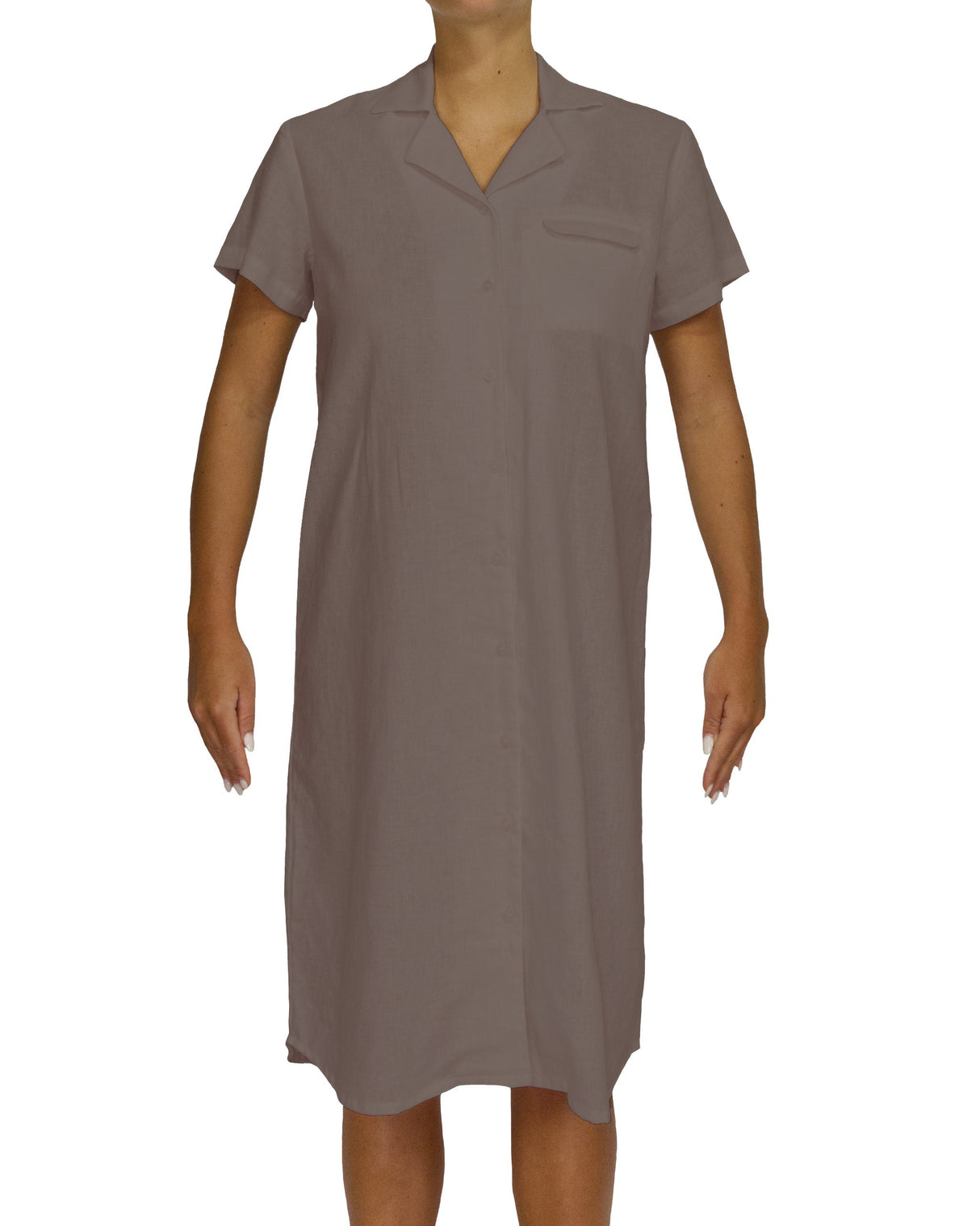 Short Sleeve Shirt Dress