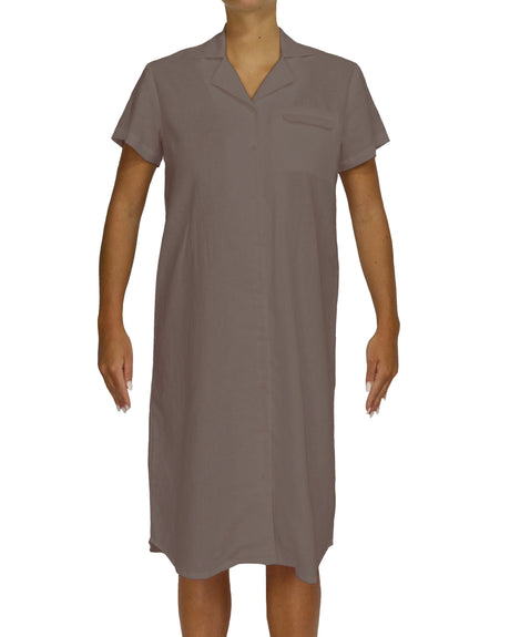 Short Sleeve Shirt Dress