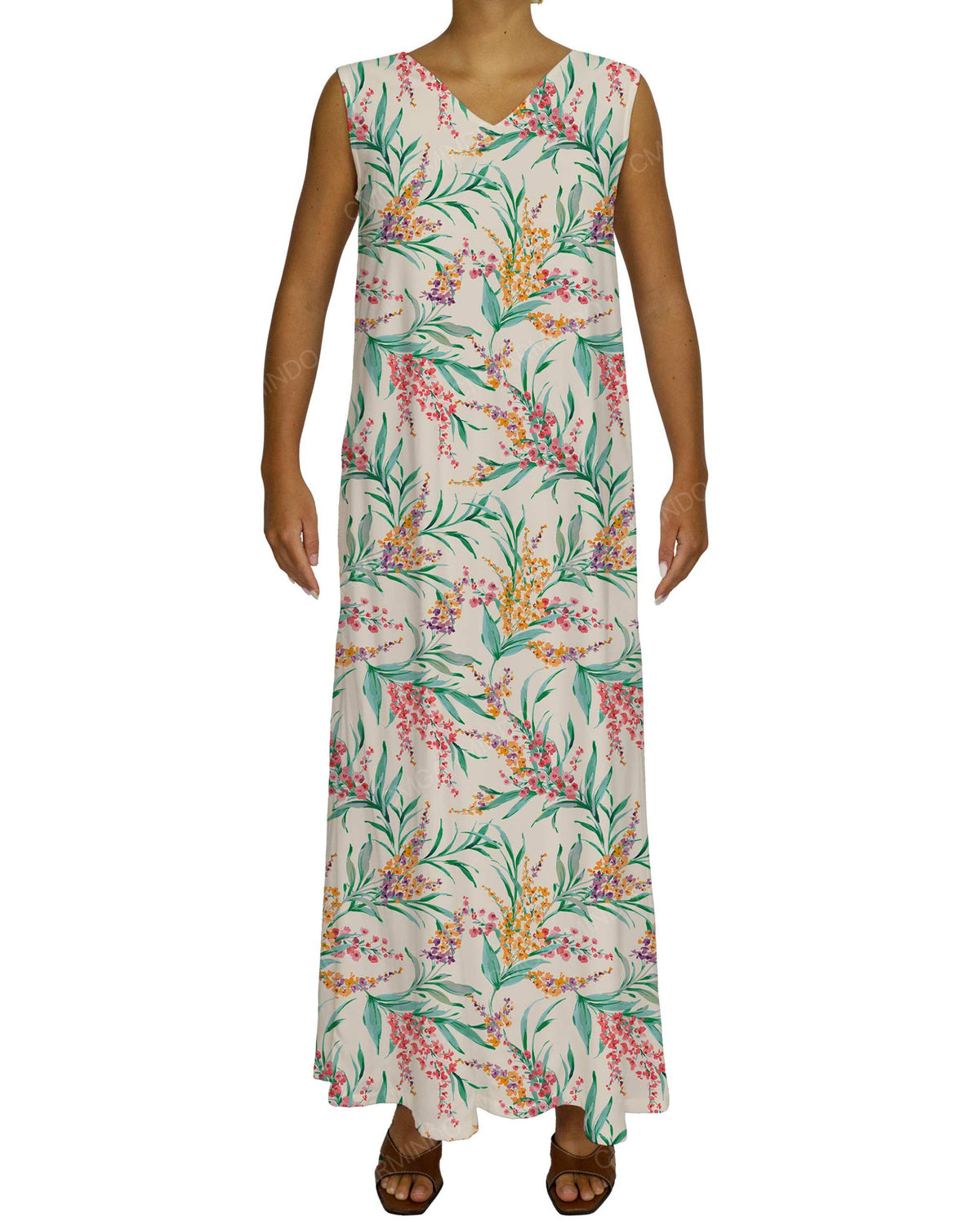 Maxi V-neck Dress