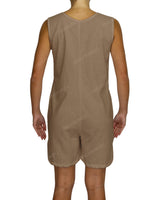 Sleeveless Button Up Mini Romper
