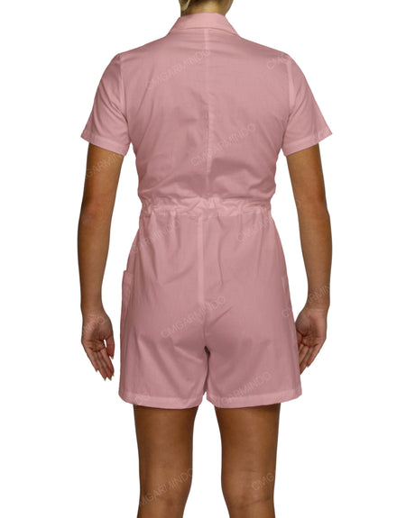 Short Sleeve Mini Playsuit