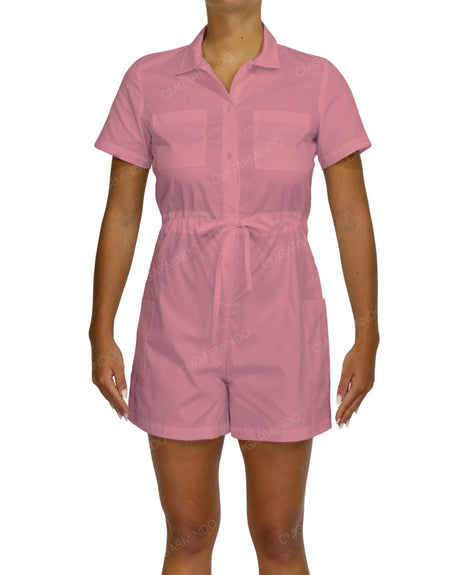 Short Sleeve Mini Playsuit