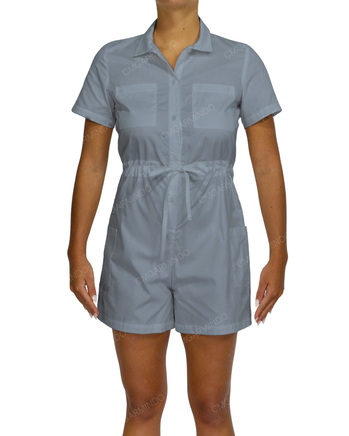 Short Sleeve Mini Playsuit