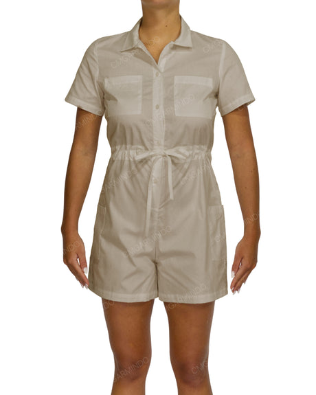 Short Sleeve Mini Playsuit