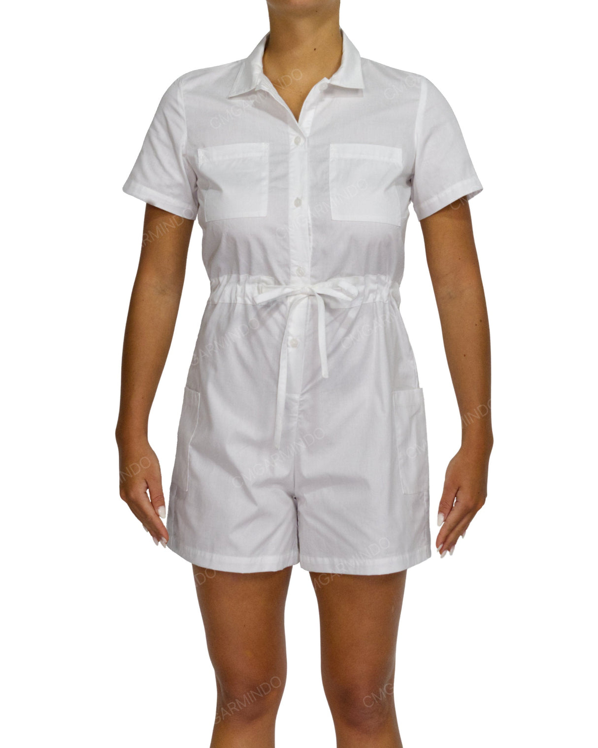 Short Sleeve Mini Playsuit