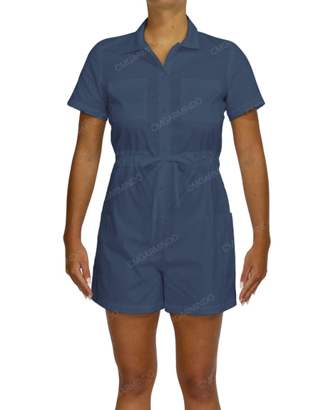 Short Sleeve Mini Playsuit
