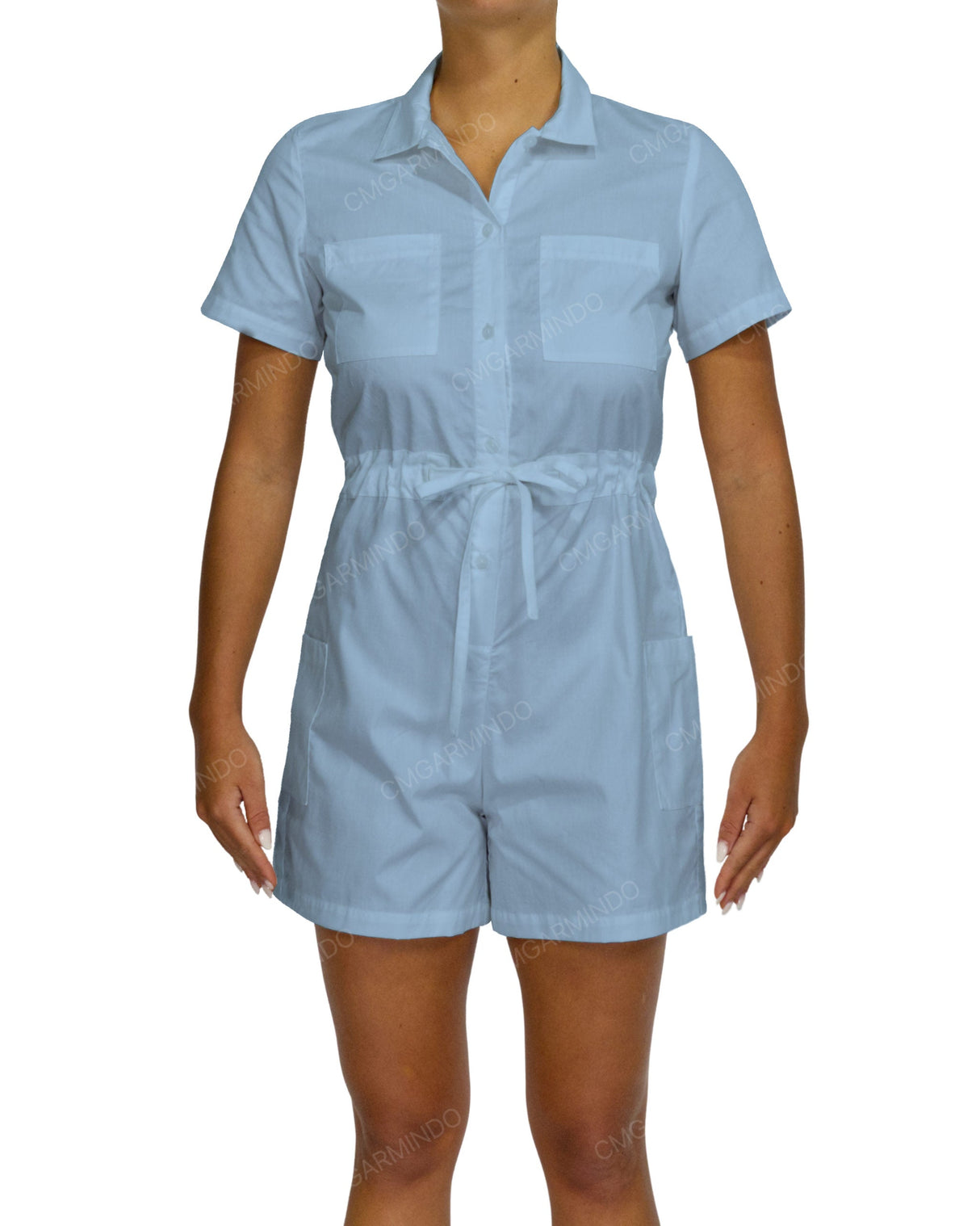 Short Sleeve Mini Playsuit