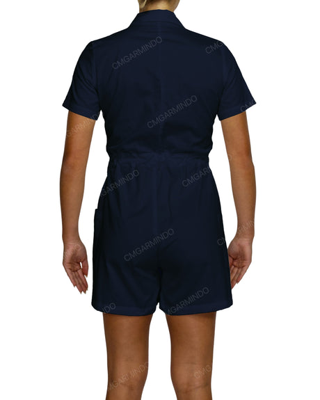 Short Sleeve Mini Playsuit