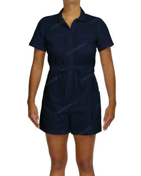 Short Sleeve Mini Playsuit