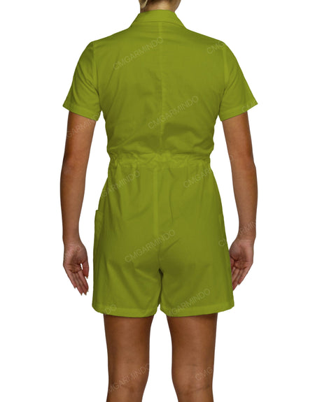 Short Sleeve Mini Playsuit