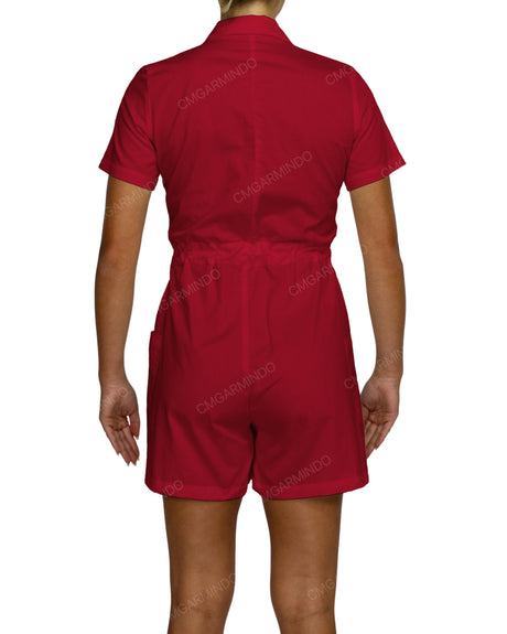 Short Sleeve Mini Playsuit
