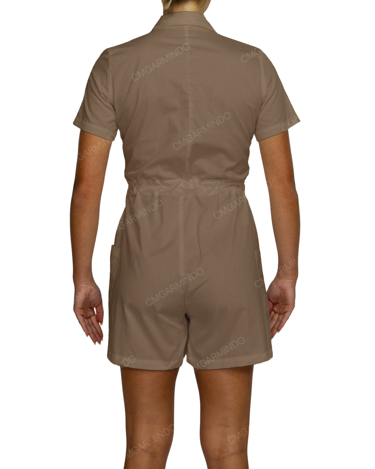Short Sleeve Mini Playsuit