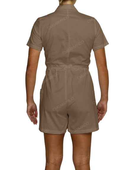 Short Sleeve Mini Playsuit