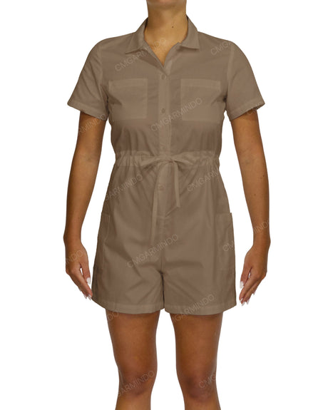 Short Sleeve Mini Playsuit