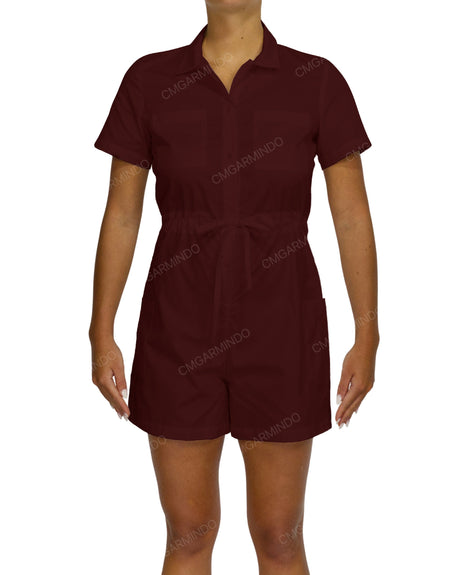 Short Sleeve Mini Playsuit