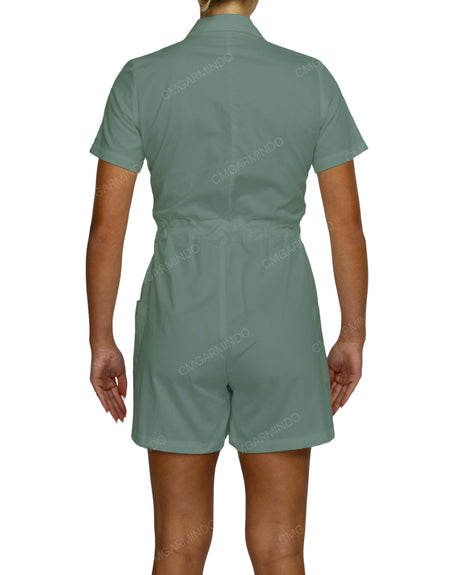 Short Sleeve Mini Playsuit