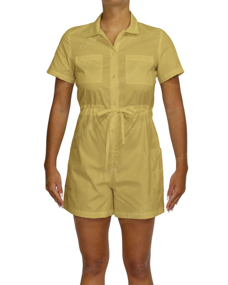 Short Sleeve Mini Playsuit