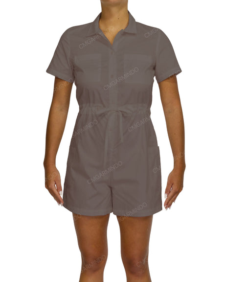 Short Sleeve Mini Playsuit