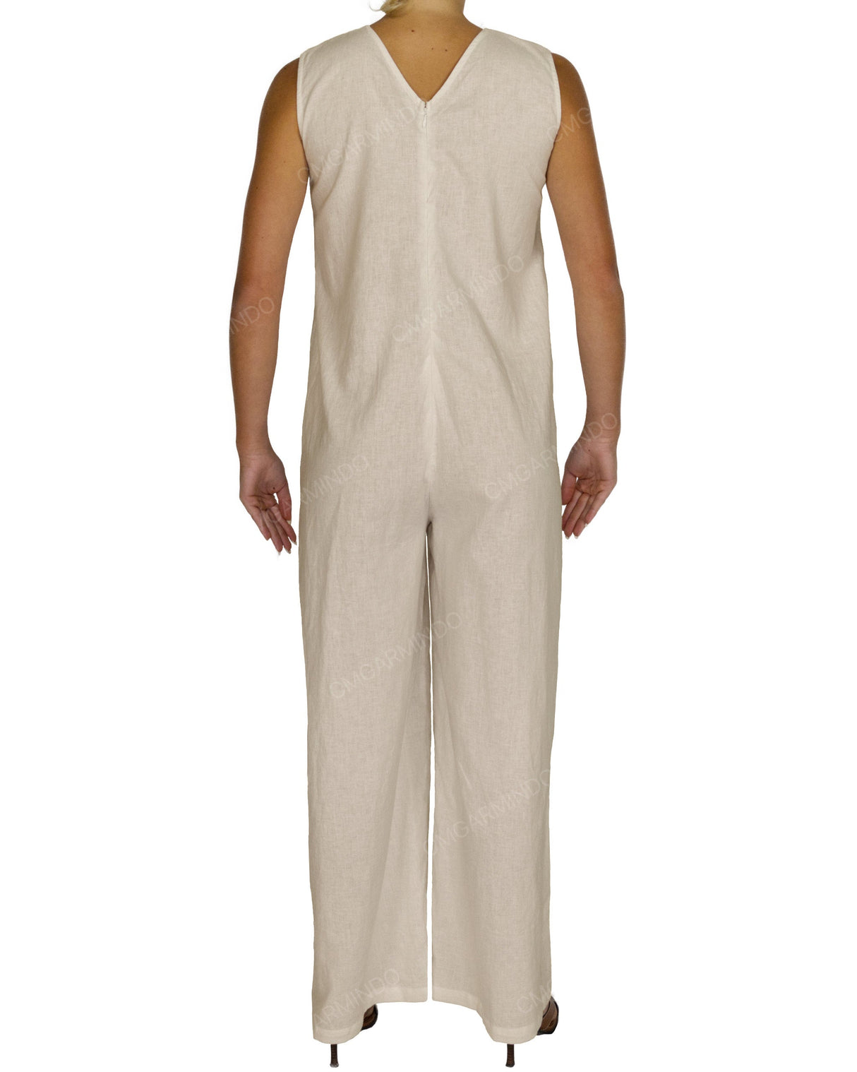 Sleeveless V-Neck Jumpsuit