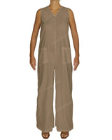 Sleeveless V-Neck Jumpsuit