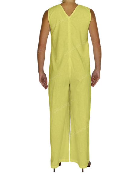 Sleeveless V-Neck Jumpsuit