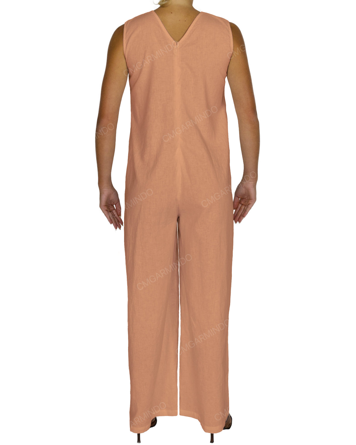 Sleeveless V-Neck Jumpsuit
