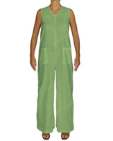 Sleeveless V-Neck Jumpsuit
