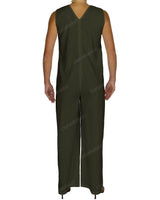 Sleeveless V-Neck Jumpsuit