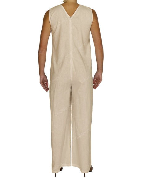 Sleeveless V-Neck Jumpsuit