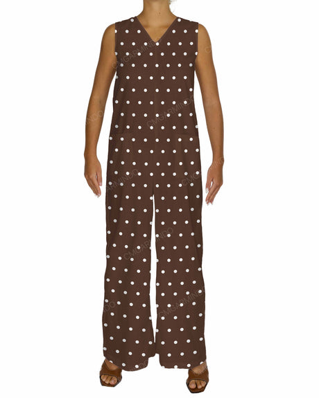 Sleeveless V-Neck Jumpsuit
