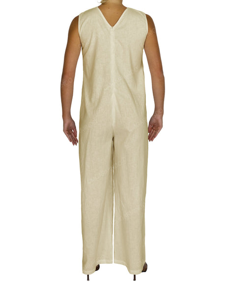 Sleeveless V-Neck Jumpsuit