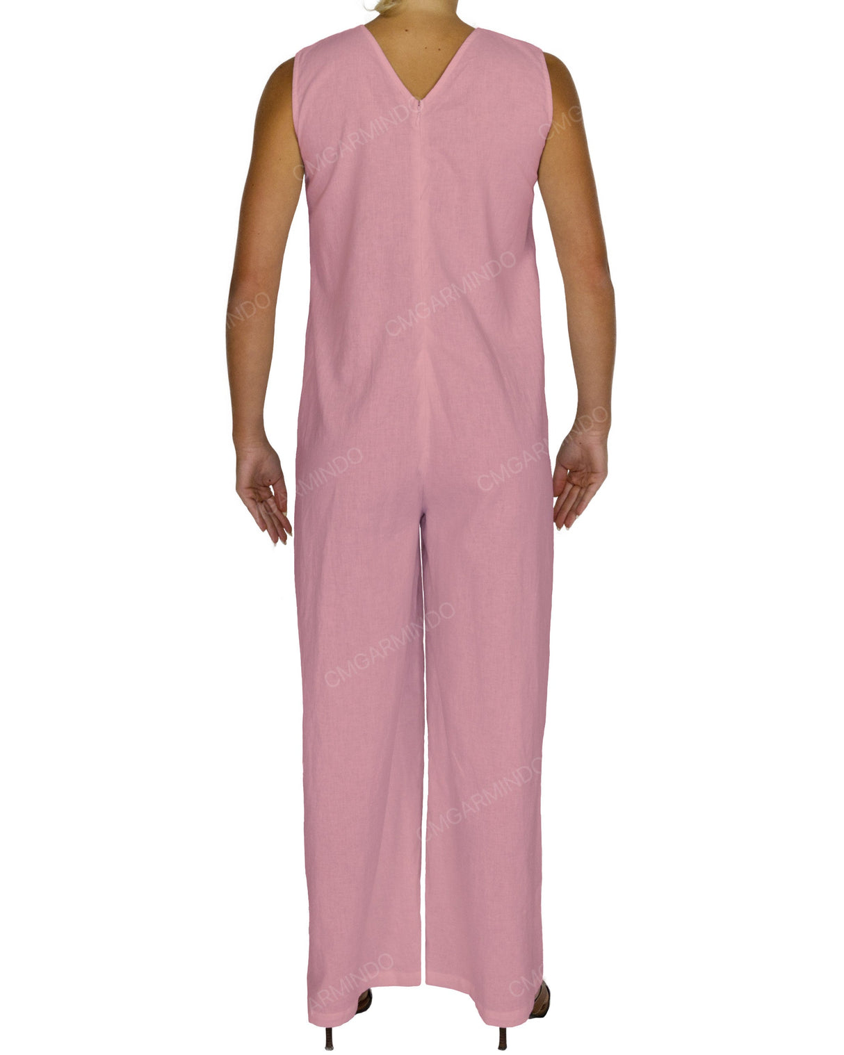 Sleeveless V-Neck Jumpsuit