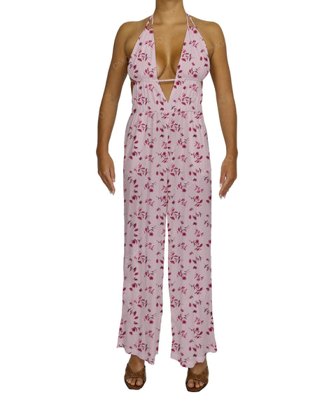 Sleeveless V-Neck Jumpsuit