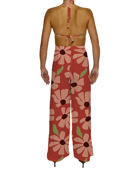 Sleeveless V-Neck Jumpsuit