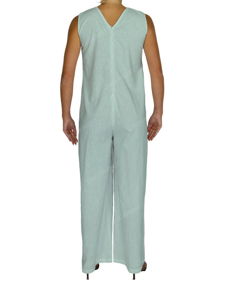 Sleeveless V-Neck Jumpsuit