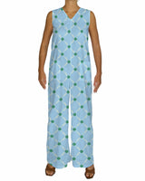 Sleeveless V-Neck Jumpsuit