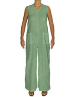Sleeveless V-Neck Jumpsuit