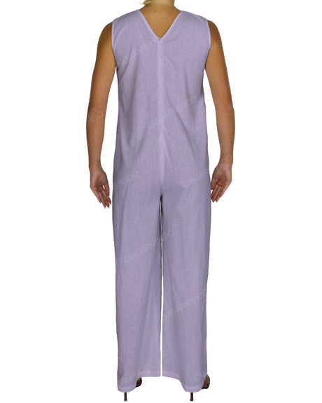 Sleeveless V-Neck Jumpsuit