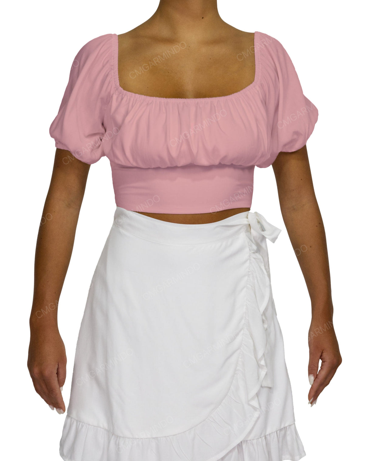 Puff Sleeve Crop Top