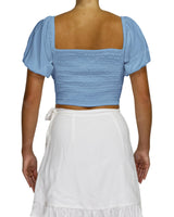 Puff Sleeve Crop Top