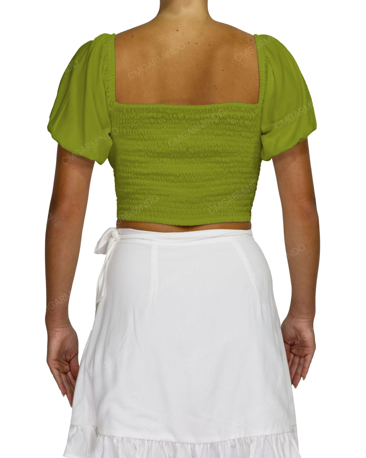 Puff Sleeve Crop Top
