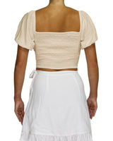 Puff Sleeve Crop Top