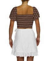 Puff Sleeve Crop Top