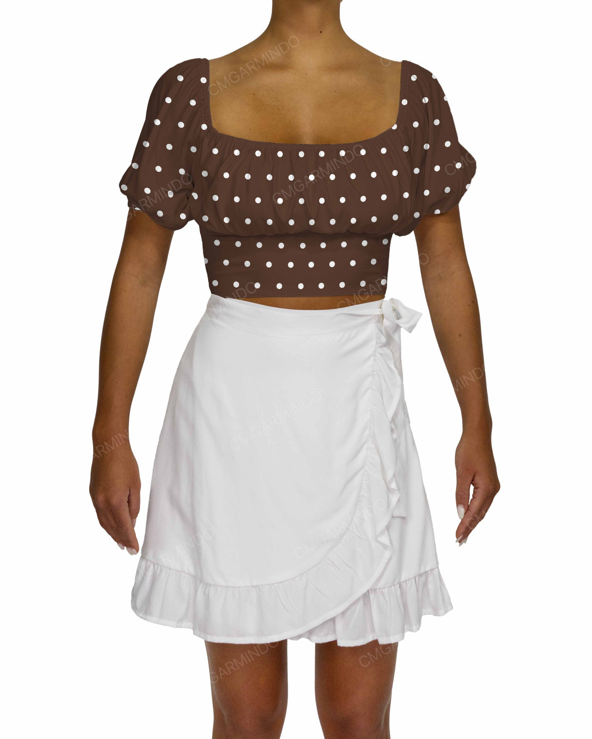Puff Sleeve Crop Top