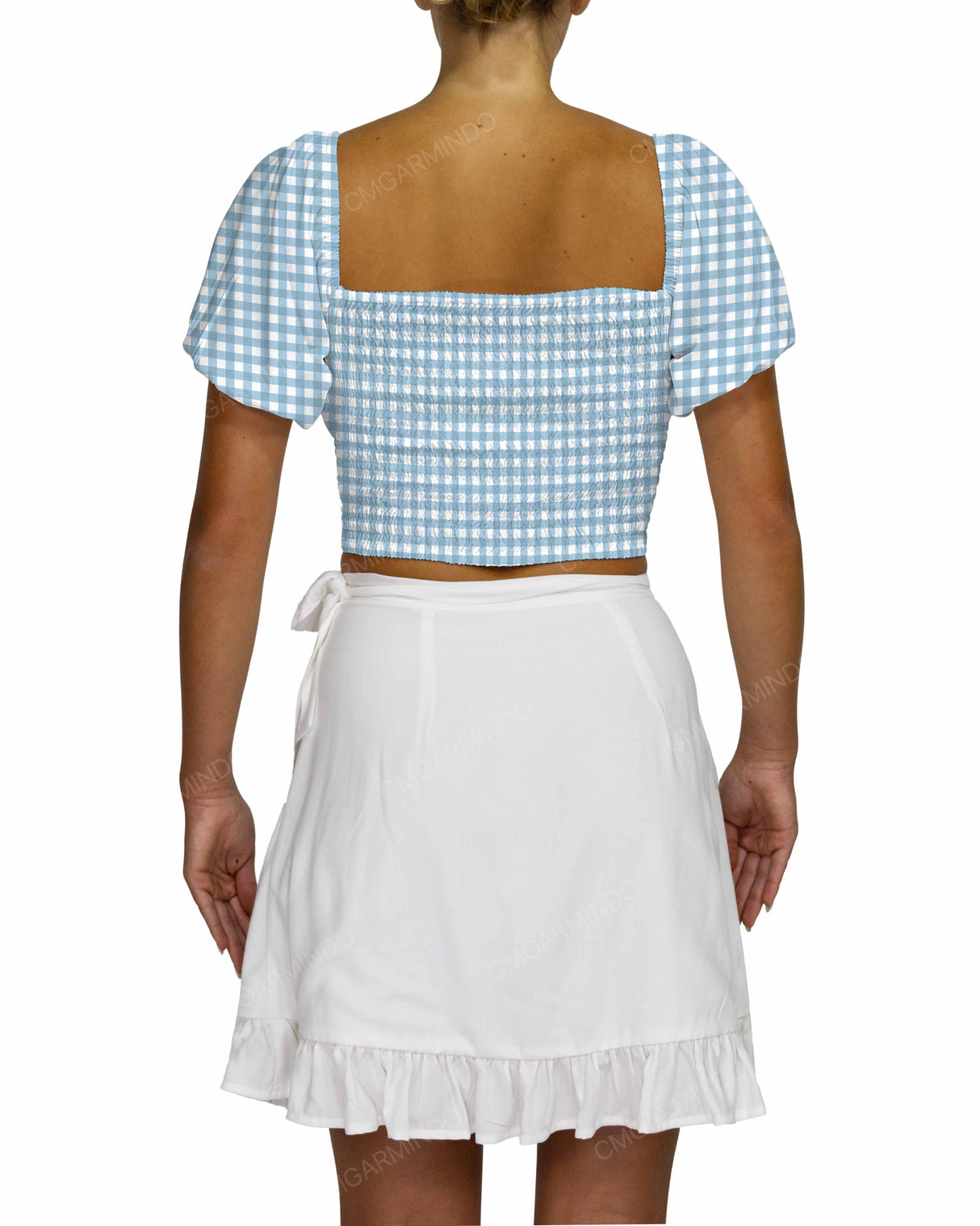 Puff Sleeve Crop Top