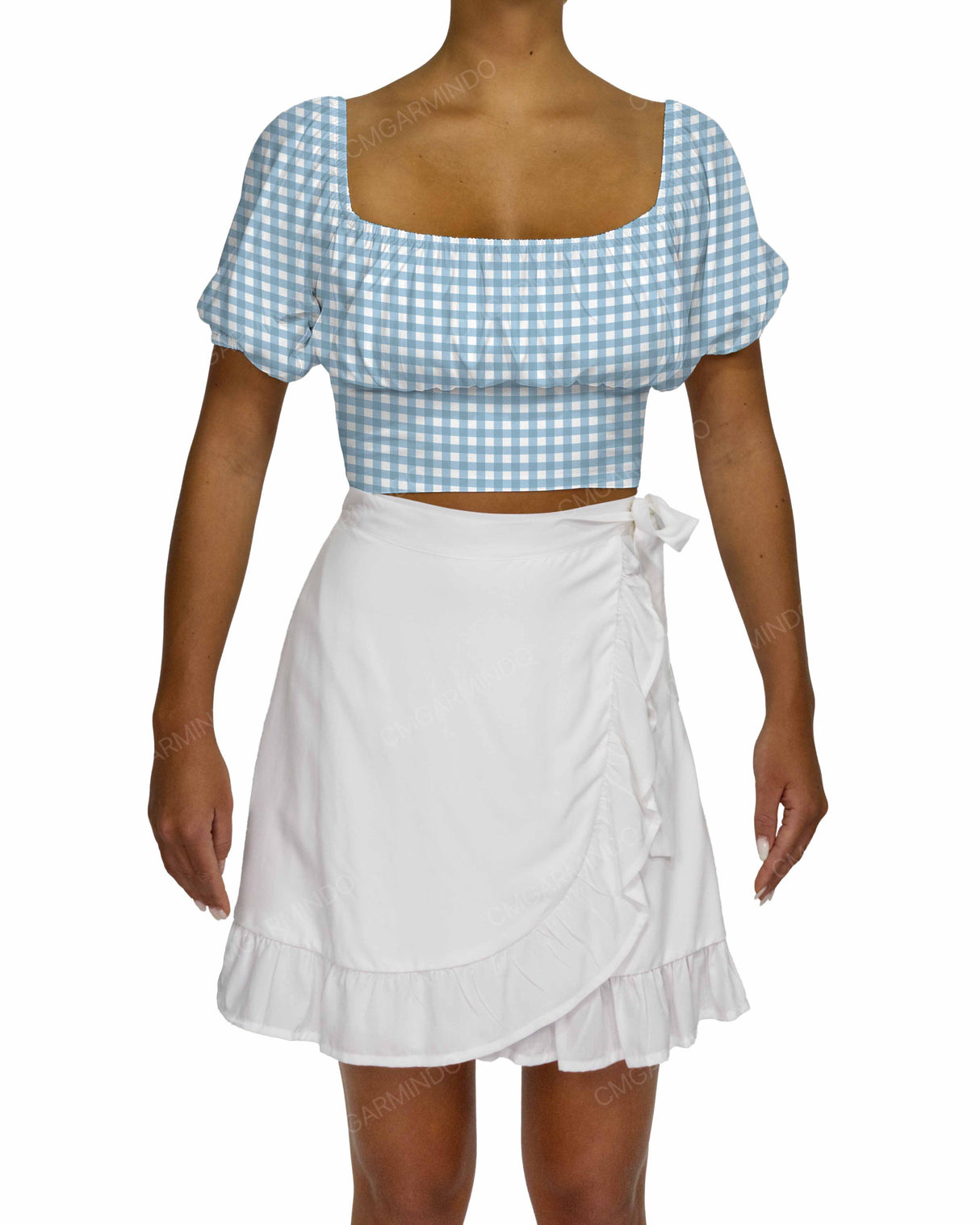 Puff Sleeve Crop Top