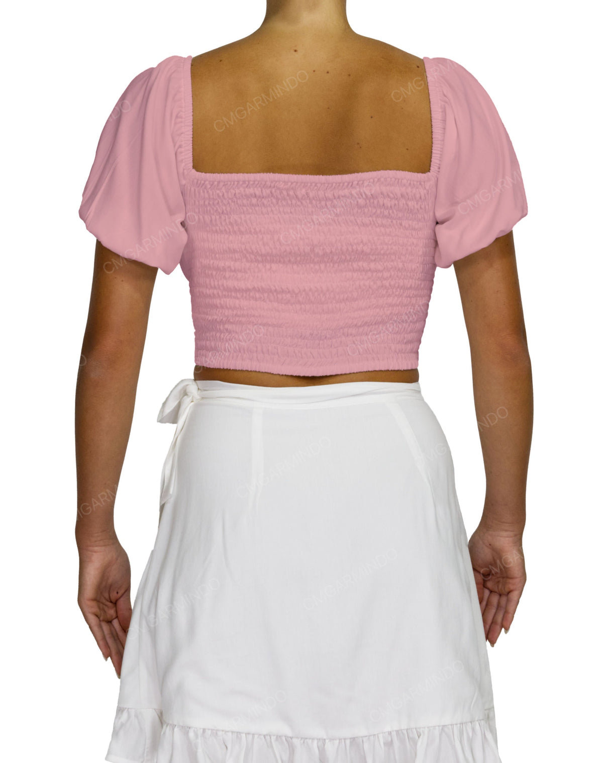 Puff Sleeve Crop Top