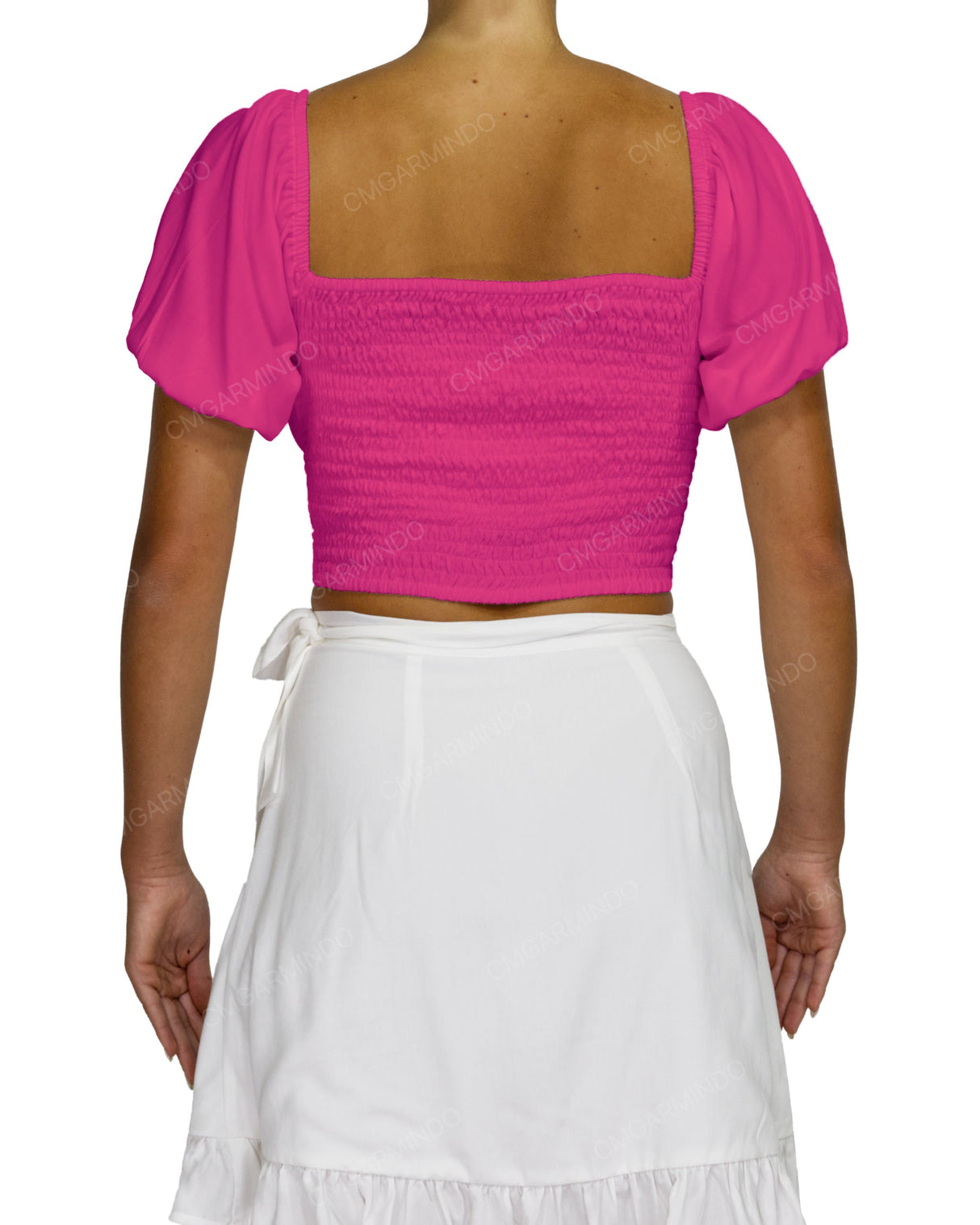 Puff Sleeve Crop Top