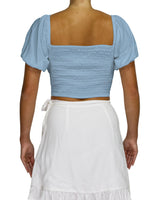 Puff Sleeve Crop Top