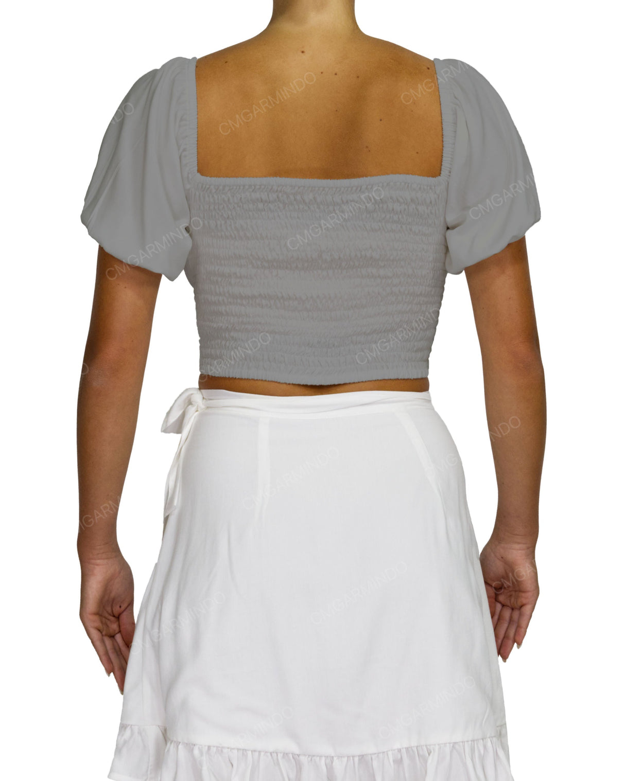 Puff Sleeve Crop Top